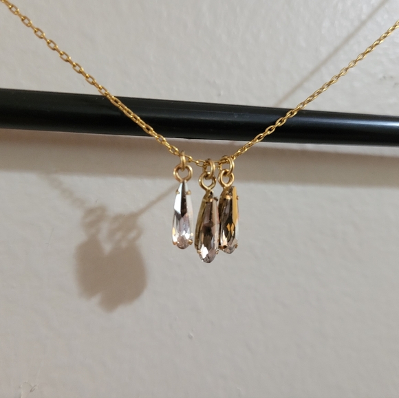 Catherine Popesco Gold Teardrop Necklace - Picture 3 of 5